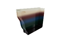 Заглушка желоба водосточного прямоугольного с порошковым покрытием 127мм правая все цвета RAL