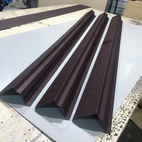 Планка торцевая оцинкованная с порошковым покрытием 0,45мм ширина более 625 мм RAL 1014 фото 6