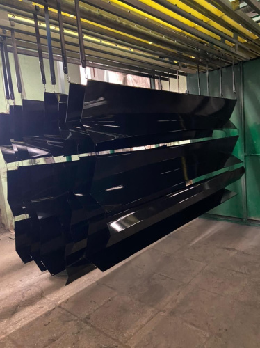 Парапет плоский RAL 9004 полиэстер 1 мм фото 2