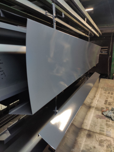 Парапет плоский RAL 7015 полиэстер 1,2 мм фото 2