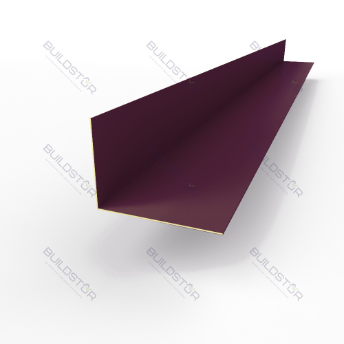 Планка угла внутренняя RAL 4007 оцинкованная c порошковым покрытием 0,45мм