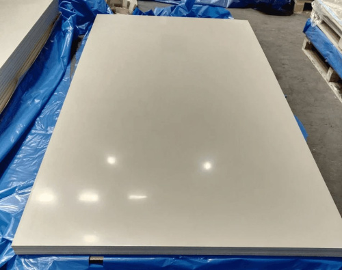 Лист оцинкованный с полимерным покрытием (окрашенный) 0.7 мм RAL 9003 фото 2