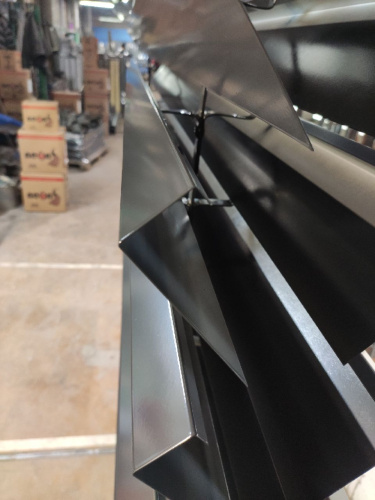 Лобовая планка (RAL 7024) оцинкованная, с порошковым покрытием 0,45 мм фото 2