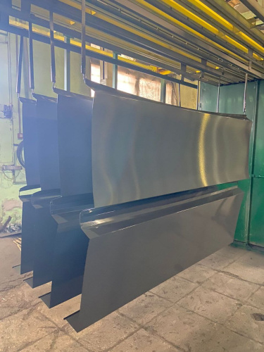 Парапет плоский RAL 7011 полиэстер 1,2 мм фото 2