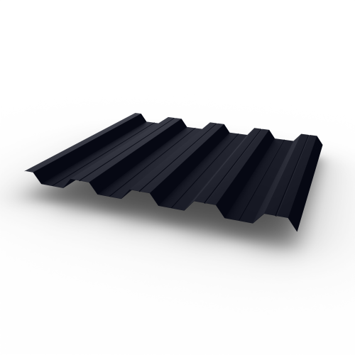 Профнастил НС44 (RAL 5004) 0,45х1047мм оцинкованный, с полимерным покрытием (Полиэстер)