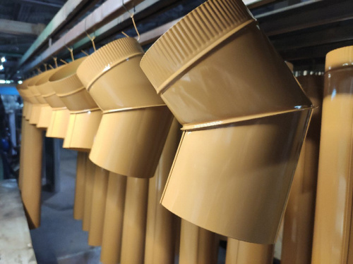 Колено водосточное с порошковым покрытием ф200мм все цвета RAL фото 2