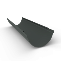 Желоб водосточный оцинкованный порошок ф180х2000мм RAL 7043