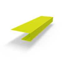 J профиль RAL 1026 оцинкованный c порошковым покрытием 0,45мм