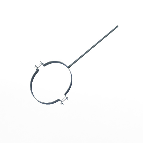 Крепление водосточный трубы сварное оцинкованное порошок ф150х10х250мм RAL 7031