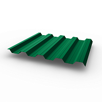 Профнастил НС44 (RAL 6029) 0,5х1047мм оцинкованный, с полимерным покрытием (Полиэстер)