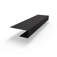 j планка RAL 8022 оцинкованная c порошковым покрытием 0,45мм