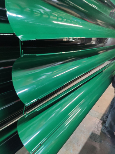 Желоб водосточный оцинкованный порошок ф180х2000мм RAL 6005