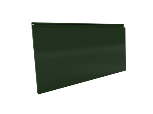 Фасадная кассета 1160х530 закрытого типа, толщина 1,2 мм, RAL 6002 (Лиственно-зеленый)