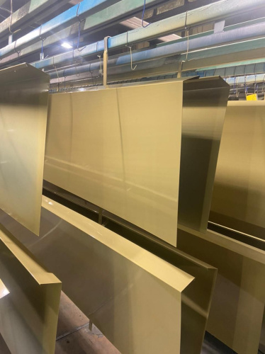 Карнизная планка RAL 1020 оцинкованный c порошковым покрытием 0,45мм фото 2 Карнизная планка RAL 1020 оцинкованный c порошковым покрытием 0,45мм фото 2