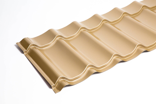 Металлочерепица Монтеррей классик оцинкованная с полимерным покрытием 0.5x1180мм  RAL 9006 фото 9