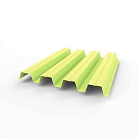 Профнастил оцинкованный с полимерным покрытием полиэстер Н57 buildstor 0,65х801мм RAL 1026 Люминесцентный жёлтый
