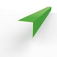 Планка угла внешнего RAL 6018 оцинкованная c порошковым покрытием 0,45мм