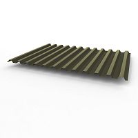 Профнастил оцинкованный с полимерным покрытием полиэстер С21 buildstor 0,7х1051мм RAL 6014 Жёлто-оливковый