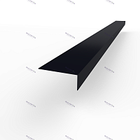 Лобовая планка (RAL 5004) оцинкованная, с порошковым покрытием 0,45 мм