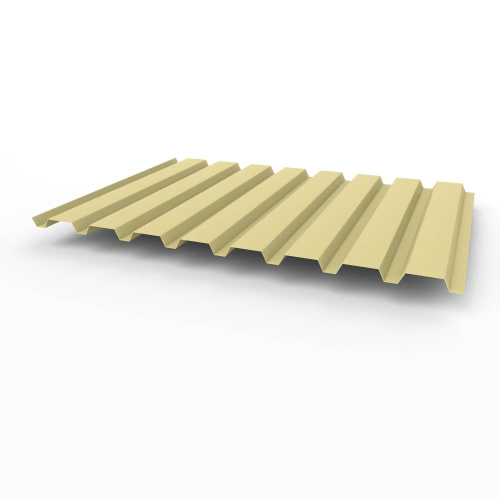 Профнастил оцинкованный с полимерным покрытием С20 Grand line Optima 0,45х1165мм RAL 1014 Профнастил оцинкованный с полимерным покрытием С20 Grand line Optima 0,45х1165мм RAL 1014