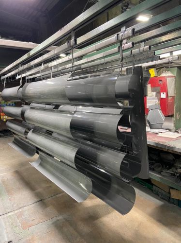 Желоб водосточный оцинкованный порошок ф180х2000мм RAL 1018 фото 8