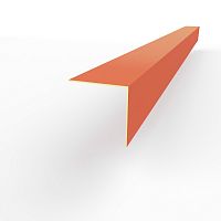 Планка угла внешнего RAL 2012 оцинкованная c порошковым покрытием 0,45мм