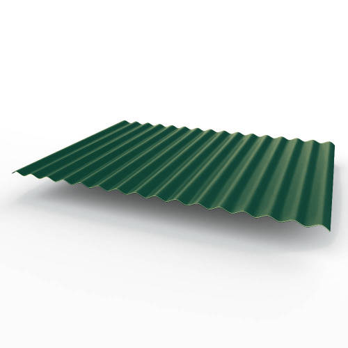 Профнастил оцинкованный с полимерным покрытием полиэстер С15 buildstor 0,6х1180мм RAL 6005 Зелёный мох