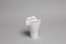 Воронка желоба оцинкованная накладная порошок ф150мм RAL 9003