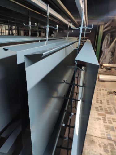 Планка угла внутренняя RAL 7000 оцинкованная c порошковым покрытием 0,45мм фото 2