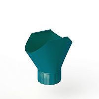 Воронка желоба оцинкованная накладная порошок ф150мм RAL 5021