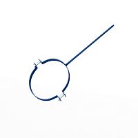 Крепление водосточный трубы сварное оцинкованное порошок ф90х10х250мм RAL 5010