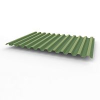 Профнастил оцинкованный с полимерным покрытием полиэстер С21 buildstor 0,4х1051мм RAL 6011 Резедово-зелёный