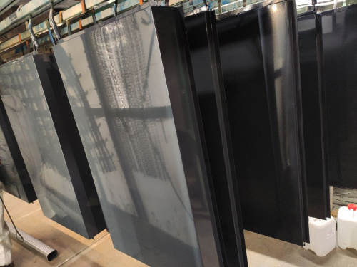 Парапет плоский RAL 7031 полиэстер 0,7 мм фото 2