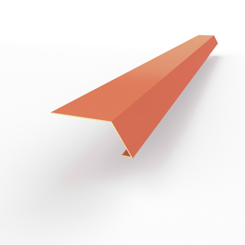 Карнизная планка RAL 3022 оцинкованная c порошковым покрытием 0,45мм