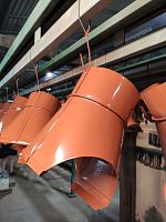 Воронка желоба оцинкованная накладная порошок ф220мм RAL 8004