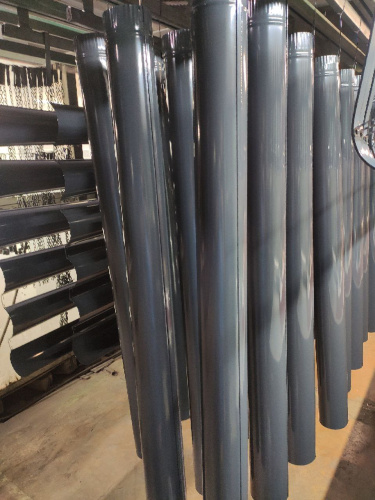 Труба водосточная оцинкованная порошок ф120х1250мм RAL 7031