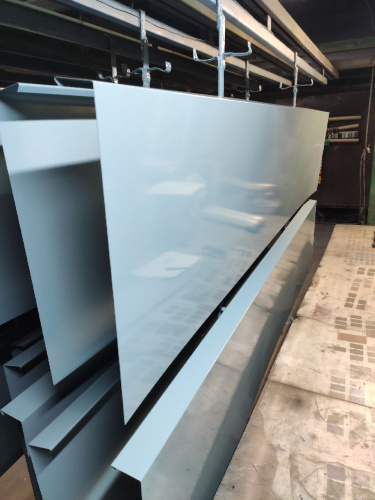 Парапет плоский RAL 7000 полиэстер 1,2 мм фото 2