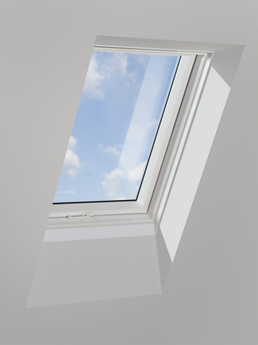 Окно мансардное ПВХ белый ручка снизу Fakro PTP-V U3  ThermoPro Profi 94*118см фото 14