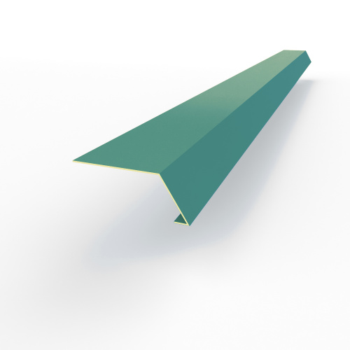 Карнизная планка RAL 6033 оцинкованная c порошковым покрытием 0,45мм