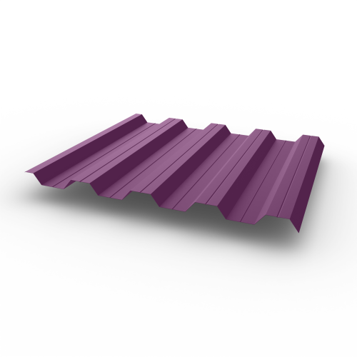 Профнастил НС44 (RAL 4001) 0,6х1047мм оцинкованный, с полимерным покрытием (Полиэстер)