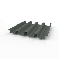 Профнастил Н60 (RAL 7010) 0,8х845мм оцинкованный, с полимерным покрытием (Полиэстер)