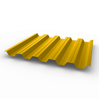 Профнастил НС35 - 0,8 -RAL 1004 оцинкованный, с полимерным покрытием (Полиэстер)