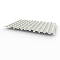 Профнастил оцинкованный с полимерным покрытием полиэстер С21 buildstor 0,5х1051мм RAL 9002 Светло-серый