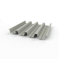 Профнастил Н60 (RAL 7044) 0,5х845мм оцинкованный, с полимерным покрытием (Полиэстер)