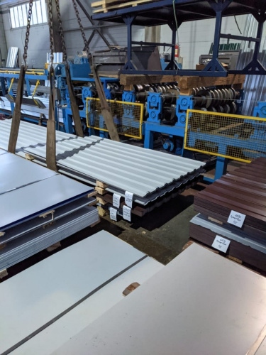 Профнастил оцинкованный с полимерным покрытием полиэстер С8 buildstor 0,35х1180мм RAL 9002 Светло-серый фото 2