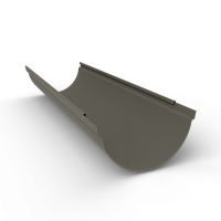 Желоб водосточный оцинкованный порошок ф220х2000мм RAL 7039