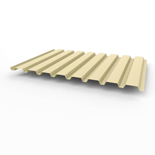 Профнастил оцинкованный с полимерным покрытием полиэстер С20 buildstor 0,5х1150мм RAL 1015 Светлая слоновая кость