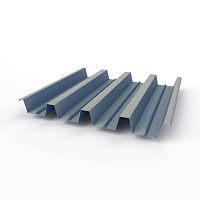 Профнастил оцинкованный с полимерным покрытием полиэстер Н60 buildstor 0,5х845мм RAL 9006 Бело-алюминиевый