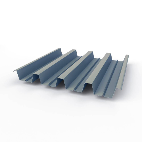 Профнастил оцинкованный с полимерным покрытием полиэстер Н60 buildstor 0,5х845мм RAL 9006 Бело-алюминиевый