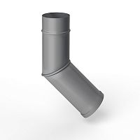 Колено водосточное оцинкованное порошок ф120мм RAL 9022